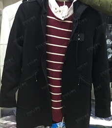 市场上装-中长外套-（实拍）时尚男装中长外套