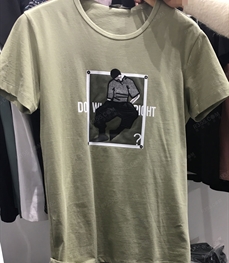 市场上装-T恤-（实拍）时尚男装t恤