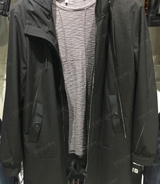 市场上装-中长外套-（实拍）时尚男装中长外套