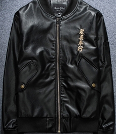 市场上装-皮衣-休闲男装皮衣