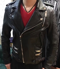 市场上装-皮衣-时尚男装皮衣