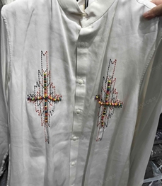 市场上装-衬衫-（实拍）休闲男装衬衫