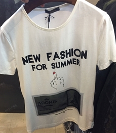市场上装-T恤-（实拍）时尚男装t恤