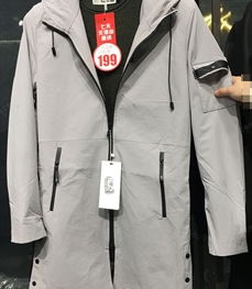 市场上装-中长外套-（实拍）时尚男装中长外套