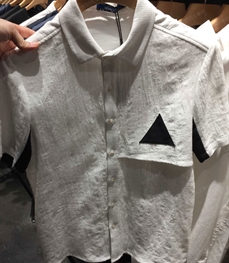 市场上装-衬衫-（实拍）休闲男装衬衫