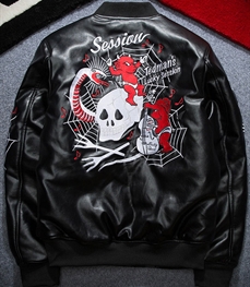 市场上装-皮衣-休闲男装皮衣