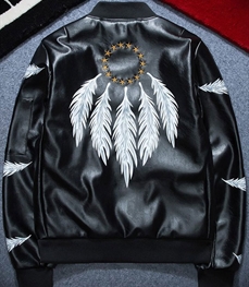 市场上装-皮衣-休闲男装皮衣