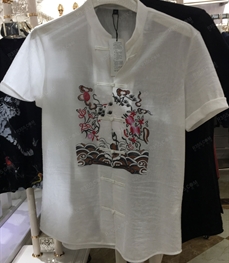 市场上装-衬衫-（实拍）休闲男装衬衫