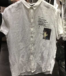 市场上装-衬衫-（实拍）休闲男装衬衫