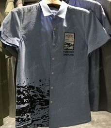 市场上装-衬衫-（实拍）时尚男装衬衫
