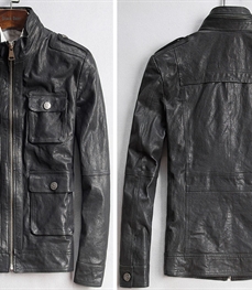 市场上装-皮衣-时尚男装皮衣