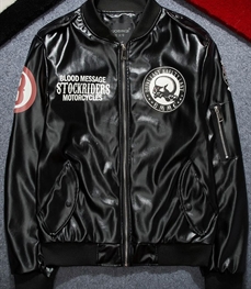 市场上装-皮衣-休闲男装皮衣