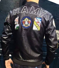 市场上装-皮衣-休闲男装皮衣