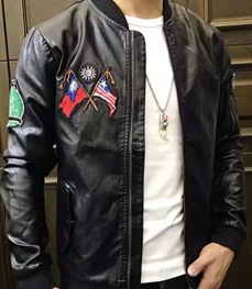 市场上装-皮衣-休闲男装皮衣