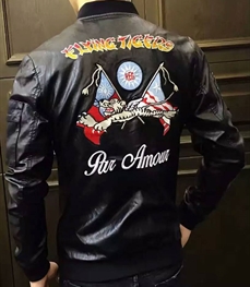 市场上装-皮衣-休闲男装皮衣