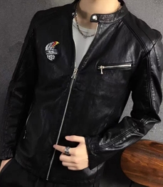 市场上装-皮衣-时尚男装皮衣