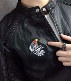 市场上装-皮衣-时尚男装皮衣