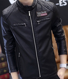 市场上装-皮衣-时尚男装皮衣