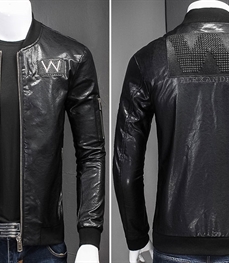 市场上装-皮衣-时尚男装皮衣