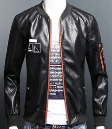 市场上装-皮衣-时尚男装皮衣
