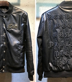 市场上装-皮衣-时尚男装皮衣