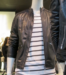市场上装-皮衣-时尚皮衣