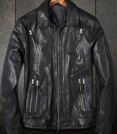 市场上装-皮衣-时尚男装皮衣