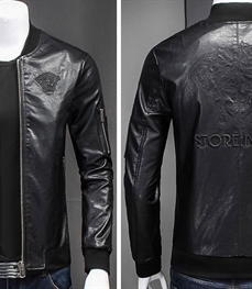 市场上装-皮衣-时尚男装皮衣