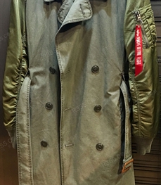 市场上装-中长外套-（实拍）休闲男装中长外套