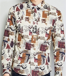 市场上装-衬衫-时尚男装衬衫