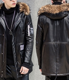 市场上装-皮衣-时尚男装皮衣