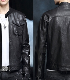 市场上装-皮衣-时尚男装皮衣