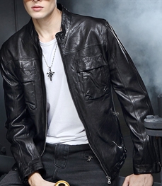 市场上装-皮衣-时尚男装皮衣