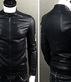 市场上装-皮衣-时尚男装皮衣