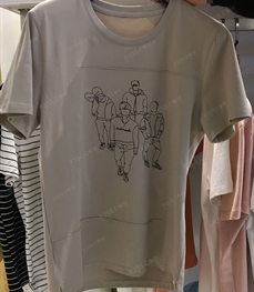 市场上装-T恤-（实拍）休闲男装t恤