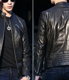 市场上装-皮衣-时尚男装皮衣