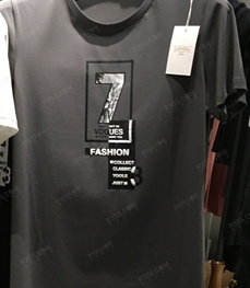 市场上装-T恤-（实拍）时尚男装t恤