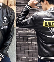 市场上装-皮衣-休闲男装皮衣