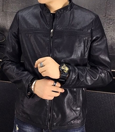 市场上装-皮衣-时尚男装皮衣