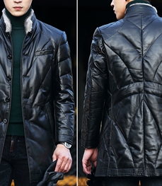 市场上装-皮衣-时尚男装皮衣