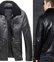 市场上装-皮衣-时尚男装皮衣