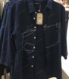 市场上装-衬衫-（实拍）休闲男装衬衫