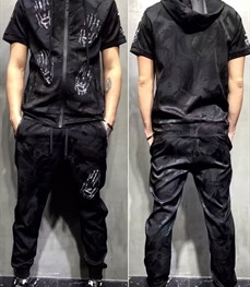 市场上装-套装-休闲男装套装