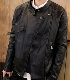 市场上装-皮衣-休闲男装皮衣