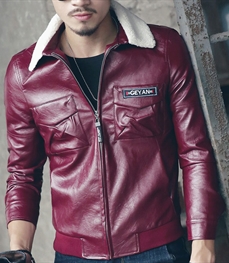 市场上装-皮衣-时尚男装皮衣