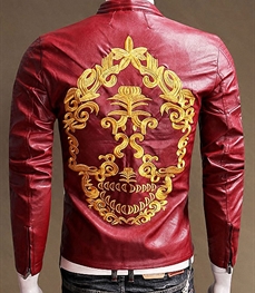 市场上装-皮衣-时尚男装皮衣