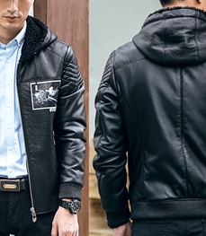 市场上装-皮衣-休闲男装皮衣