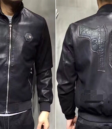 市场上装-皮衣-时尚男装皮衣