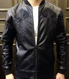 市场上装-皮衣-时尚男装皮衣