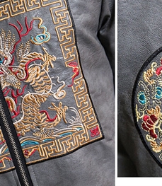 市场上装-皮衣-休闲男装皮衣